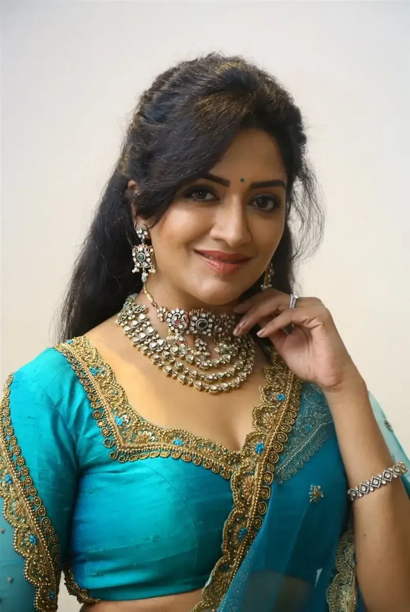 Telugu Actress Vimala Raman at Rudrangi Movie Pre Release Event